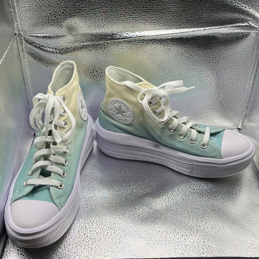 Converse Women's Sneakers - Mint and Cream - Picture 2 of 6